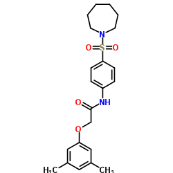 N-[4-(1-Azepanylsulfonyl)phenyl]-2-(3,5-dimethylphenoxy)acetamide Structure
