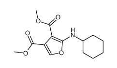 dimethyl 2-(cyclohexylamino)furan-3,4-dicarboxylate Structure