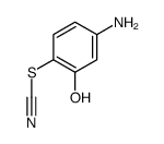 (4-amino-2-hydroxyphenyl) thiocyanate结构式