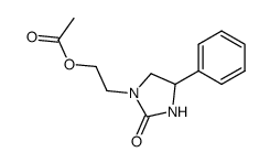 1-(2-acetoxy-ethyl)-4-phenyl-imidazolidin-2-one Structure