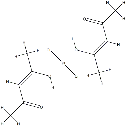 (dichlorine)bis(pentane-2,4-dionato-O,O')platinum structure