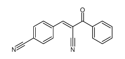 4-(2-cyano-3-oxo-3-phenylprop-1-enyl)benzonitrile结构式