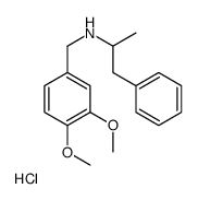 N-[(3,4-dimethoxyphenyl)methyl]-1-phenylpropan-2-amine,hydrochloride Structure