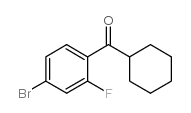 4-BROMO-2-FLUOROPHENYL CYCLOHEXYL KETONE结构式
