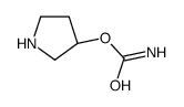 3-Pyrrolidinol,carbamate(ester),(3R)-(9CI)结构式