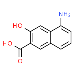 2-Naphthalenecarboxylicacid,5-amino-3-hydroxy-(9CI) structure