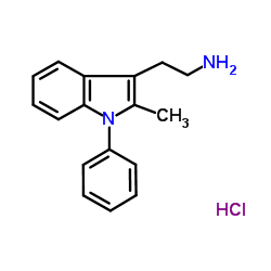 2-(2-METHYL-1-PHENYL-1H-INDOL-3-YL)-ETHYLAMINE HYDROCHLORIDE结构式