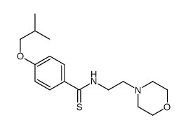 p-Isobutoxy-N-(2-morpholinoethyl)benzothioamide structure