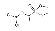 (1-dichlorophosphanyloxy-ethyl)-phosphonic acid dimethyl ester结构式