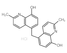 8-Quinolinol,5,5'-methylenebis[2-methyl-, dihydrochloride (9CI)结构式