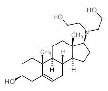 Androst-5-en-3-ol,17-[bis(2-hydroxyethyl)amino]-, (3b,17b)- (9CI) Structure