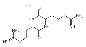 Carbamimidothioic acid,(3,6-dioxo-2,5-piperazinediyl)di-2,1-ethanediyl ester, dihydrochloride (9CI) Structure