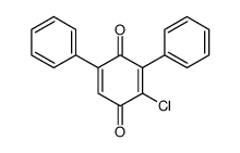 2-chloro-3,5-diphenylcyclohexa-2,5-diene-1,4-dione Structure