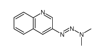 1-[3]quinolyl-3,3-dimethyl-triazene Structure
