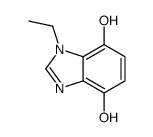 1H-Benzimidazole-4,7-diol,1-ethyl-(9CI) Structure