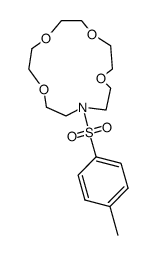 13-(p-Tolylsulfonyl)-1,4,7,10-tetraoxa-13-azacyclopentadecan Structure