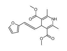 dimethyl 4-[(E)-2-(furan-2-yl)ethenyl]-2,6-dimethyl-1,4-dihydropyridine-3,5-dicarboxylate结构式