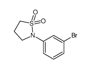 2-(3-Bromophenyl)isothiazolidine 1,1-dioxide Structure