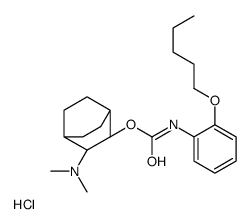 [(2S,3S)-2-(dimethylamino)-3-bicyclo[2.2.2]octanyl] N-(2-pentoxyphenyl)carbamate,hydrochloride Structure