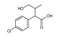 2-(4-chlorophenyl)-4-hydroxy-3-methylbutanoic acid Structure