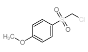 1-(chloromethylsulfonyl)-4-methoxy-benzene结构式