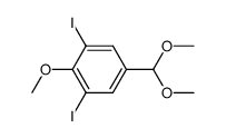 3,5-diiodo-4-methoxy-benzaldehyde dimethylacetal Structure