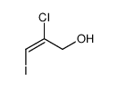 2-chloro-3-iodoprop-2-en-1-ol结构式