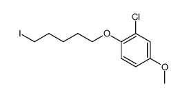 5-(2-chloro-4-methoxyphenoxy)pentyl iodide Structure