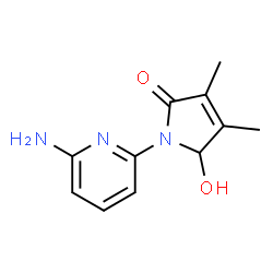 2H-Pyrrol-2-one, 1-(6-amino-2-pyridinyl)-1,5-dihydro-5-hydroxy-3,4-dimethyl- (9CI)结构式