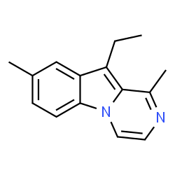 Pyrazino[1,2-a]indole, 10-ethyl-1,8-dimethyl- (9CI) Structure