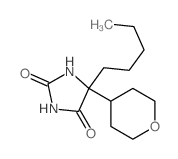 2,4-Imidazolidinedione,5-pentyl-5-(tetrahydro-2H-pyran-4-yl)- structure