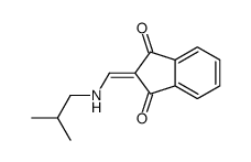 2-[(2-methylpropylamino)methylidene]indene-1,3-dione Structure