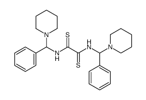 N,N'-bis[phenyl(piperidin-1-yl)methyl]ethanedithioamide Structure