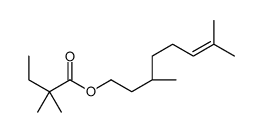 [(3R)-3,7-dimethyloct-6-enyl] 2,2-dimethylbutanoate结构式