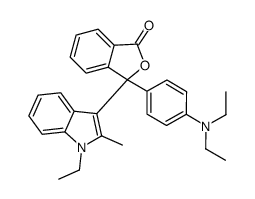 3-[4-(Diethylamino)phenyl]-3-(1-ethyl-2-methyl-1H-indol-3-yl)phthalide结构式