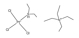 tetraethylammonium trichloro(diethyl-l4-sulfanyl)platinate(III) Structure