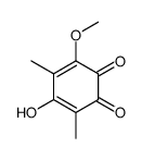 5-hydroxy-3-methoxy-4,6-dimethylcyclohexa-3,5-diene-1,2-dione Structure