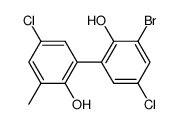 3-bromo-5,5'-dichloro-2,2'-dihydroxy-3'-methylbiphenyl Structure