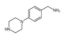 (4-piperazin-1-ylphenyl)methanamine结构式