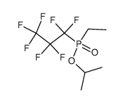 isopropyl ethyl(heptafluoropropyl)phosphinate Structure