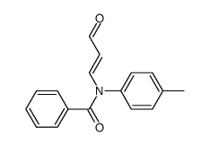 β-(N-benzoyl-p-toluidino)-acrolein Structure