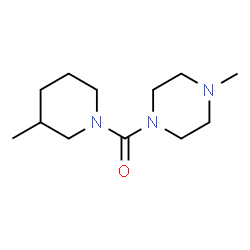 Piperazine, 1-methyl-4-[(3-methyl-1-piperidinyl)carbonyl]- (9CI)结构式