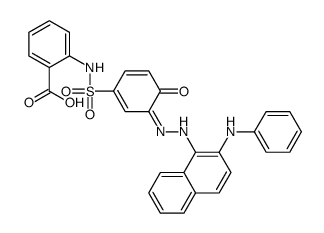 2-[[[4-hydroxy-3-[[2-(phenylamino)-1-naphthyl]azo]phenyl]sulphonyl]amino]benzoic acid Structure