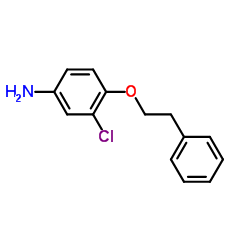 3-Chloro-4-(2-phenylethoxy)aniline结构式