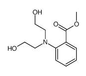 N,N-bis-(2-hydroxy-ethyl)-anthranilic acid methyl ester Structure