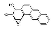 (1aS)-1aα,2,3,11cα-Tetrahydrobenzo[6,7]phenanthro[3,4-b]oxirene-2β,3α-diol结构式