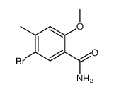 5-bromo-2-methoxy-4-methylbenzamide结构式