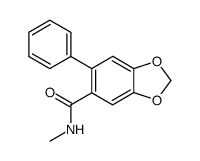 N-methyl-4,5-methylenedioxybiphenyl-2-carboxamide结构式