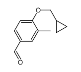 4-(cyclopropylmethoxy)-3-methylbenzaldehyde Structure