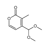 4-(dimethoxymethyl)-3-methylpyran-2-one结构式